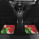 Bouvardia Plant Print Front and Back Car Floor Mats