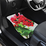 Bouvardia Plant Print Front and Back Car Floor Mats