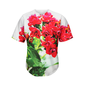 Bouvardia Plant Print Men's Baseball Jersey