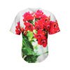 Bouvardia Plant Print Men's Baseball Jersey