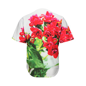 Bouvardia Plant Print Men's Baseball Jersey