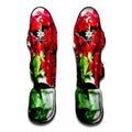 Bouvardia Plant Print Muay Thai Shin Guards