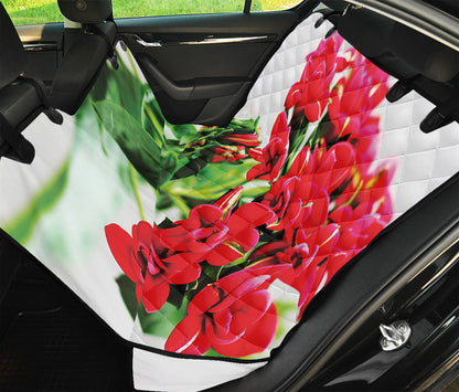 Bouvardia Plant Print Pet Car Back Seat Cover