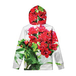 Bouvardia Plant Print Pullover Hoodie