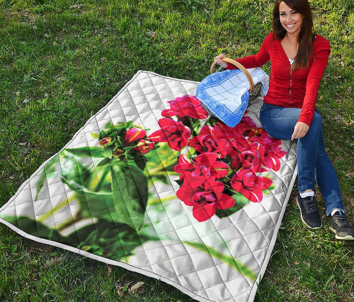 Bouvardia Plant Print Quilt