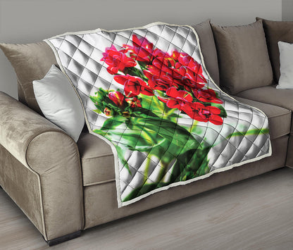 Bouvardia Plant Print Quilt