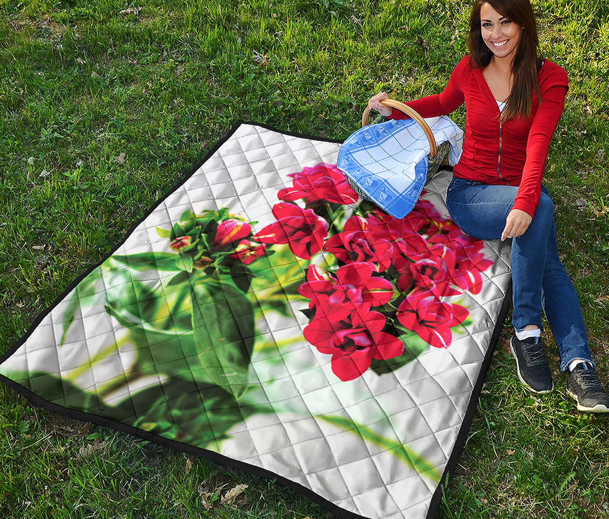 Bouvardia Plant Print Quilt