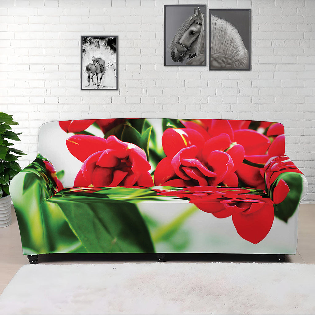Bouvardia Plant Print Sofa Cover