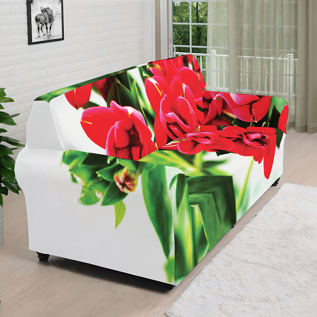 Bouvardia Plant Print Sofa Cover