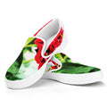 Bouvardia Plant Print White Slip On Sneakers