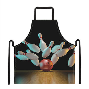 Bowling Strike Print Apron