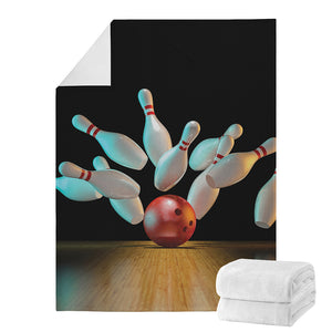 Bowling Strike Print Blanket