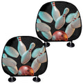 Bowling Strike Print Car Headrest Covers