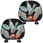 Bowling Strike Print Car Headrest Covers