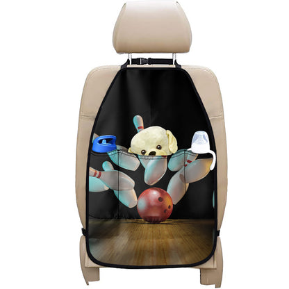 Bowling Strike Print Car Seat Organizers