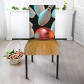 Bowling Strike Print Dining Chair Slipcover