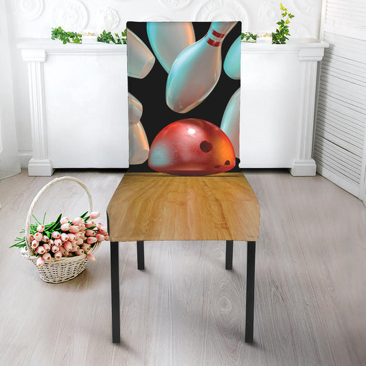 Bowling Strike Print Dining Chair Slipcover