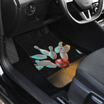 Bowling Strike Print Front and Back Car Floor Mats