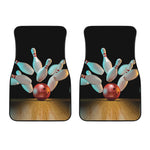 Bowling Strike Print Front Car Floor Mats