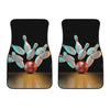 Bowling Strike Print Front Car Floor Mats