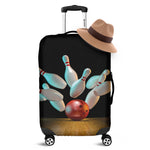 Bowling Strike Print Luggage Cover