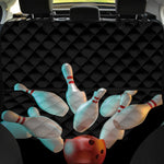 Bowling Strike Print Pet Car Back Seat Cover