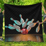 Bowling Strike Print Quilt