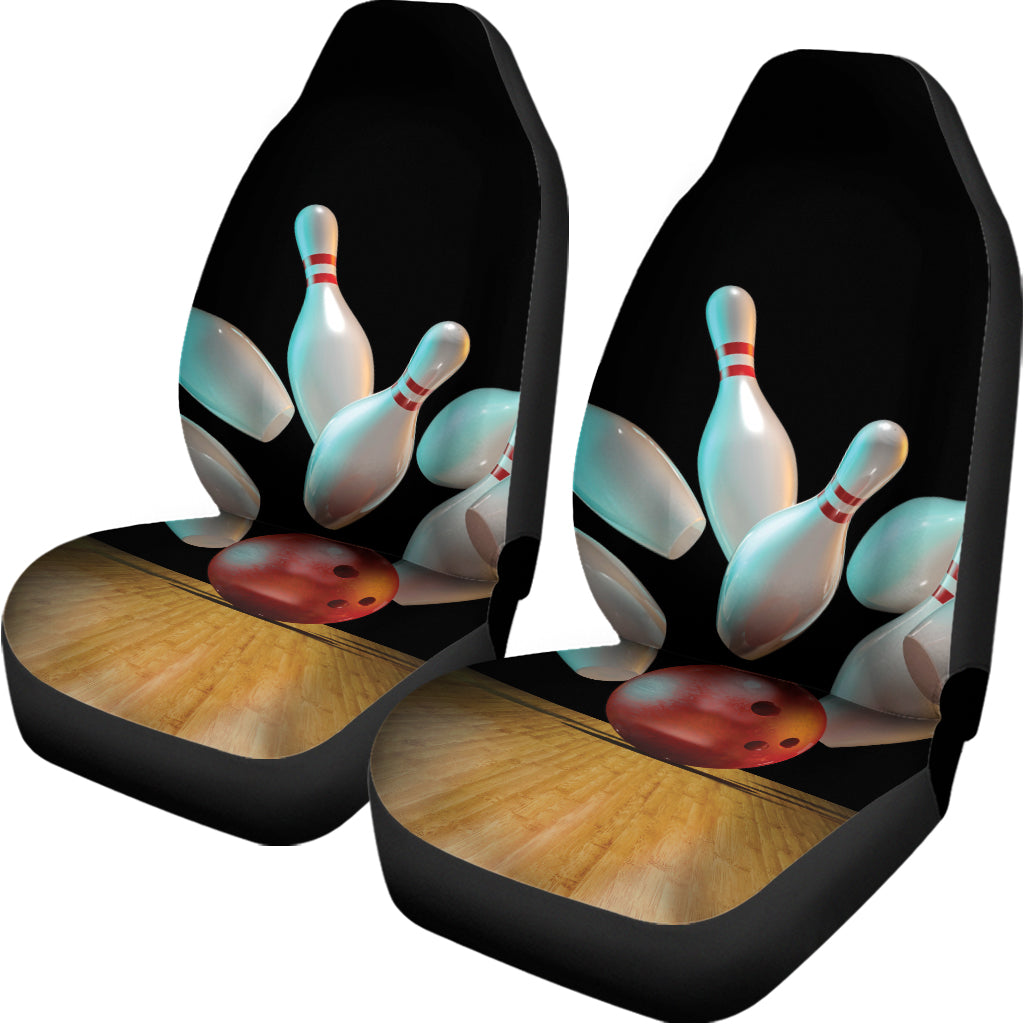 Bowling Strike Print Universal Fit Car Seat Covers