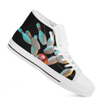 Bowling Strike Print White High Top Shoes