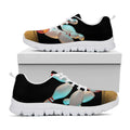 Bowling Strike Print White Running Shoes
