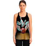 Bowling Strike Print Women's Racerback Tank Top