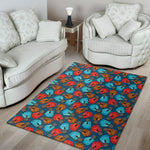 Boxing Gloves Pattern Print Area Rug
