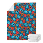 Boxing Gloves Pattern Print Blanket