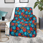 Boxing Gloves Pattern Print Blanket