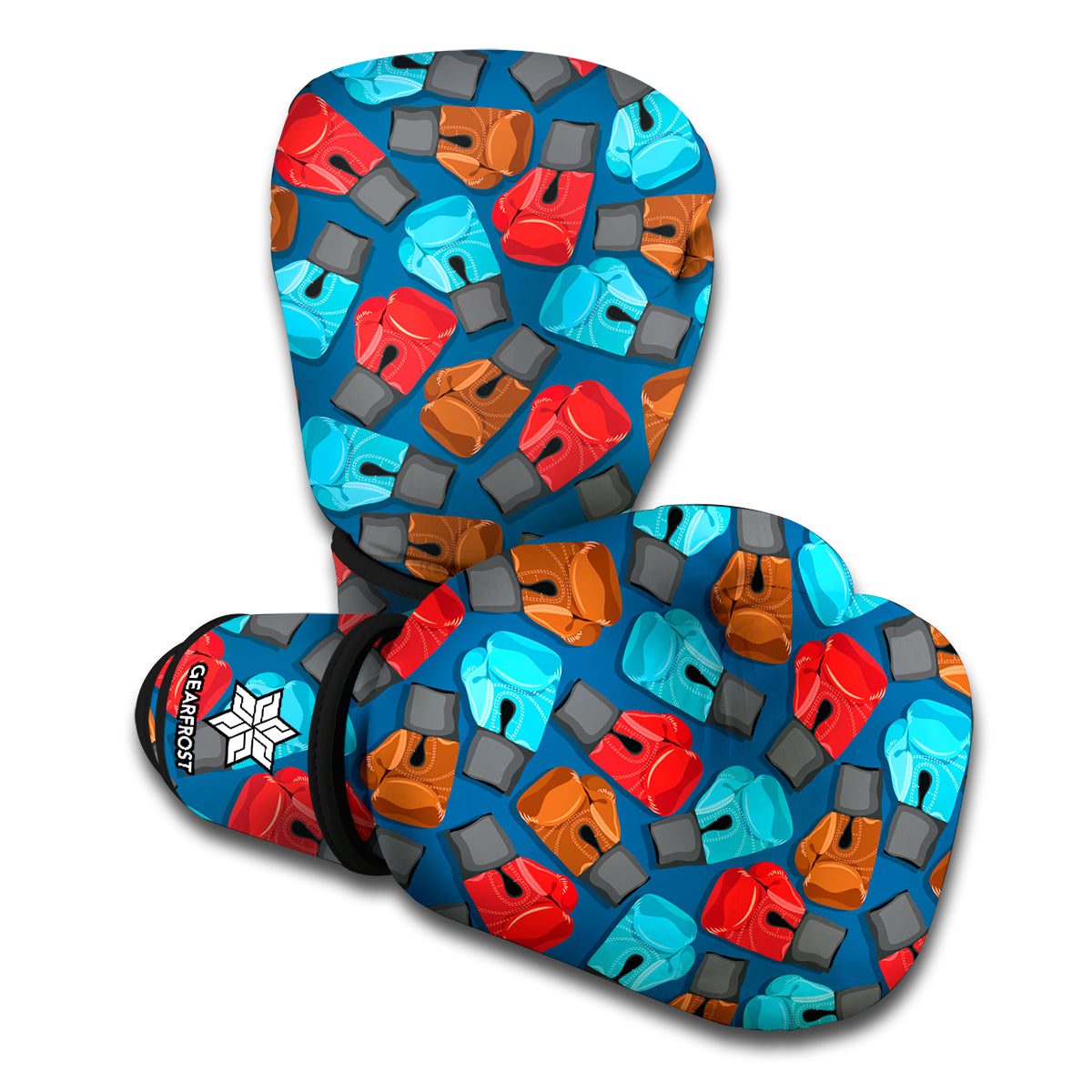 Boxing Gloves Pattern Print Boxing Gloves