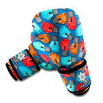 Boxing Gloves Pattern Print Boxing Gloves
