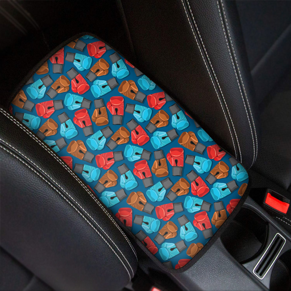 Boxing Gloves Pattern Print Car Center Console Cover