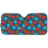 Boxing Gloves Pattern Print Car Sun Shade