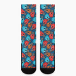 Boxing Gloves Pattern Print Crew Socks