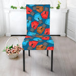 Boxing Gloves Pattern Print Dining Chair Slipcover