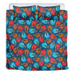 Boxing Gloves Pattern Print Duvet Cover Bedding Set