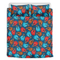 Boxing Gloves Pattern Print Duvet Cover Bedding Set