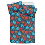 Boxing Gloves Pattern Print Duvet Cover Bedding Set