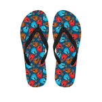 Boxing Gloves Pattern Print Flip Flops