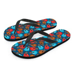 Boxing Gloves Pattern Print Flip Flops