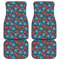 Boxing Gloves Pattern Print Front and Back Car Floor Mats