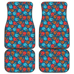 Boxing Gloves Pattern Print Front and Back Car Floor Mats