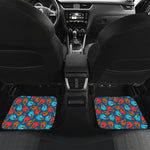 Boxing Gloves Pattern Print Front and Back Car Floor Mats
