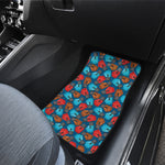 Boxing Gloves Pattern Print Front and Back Car Floor Mats