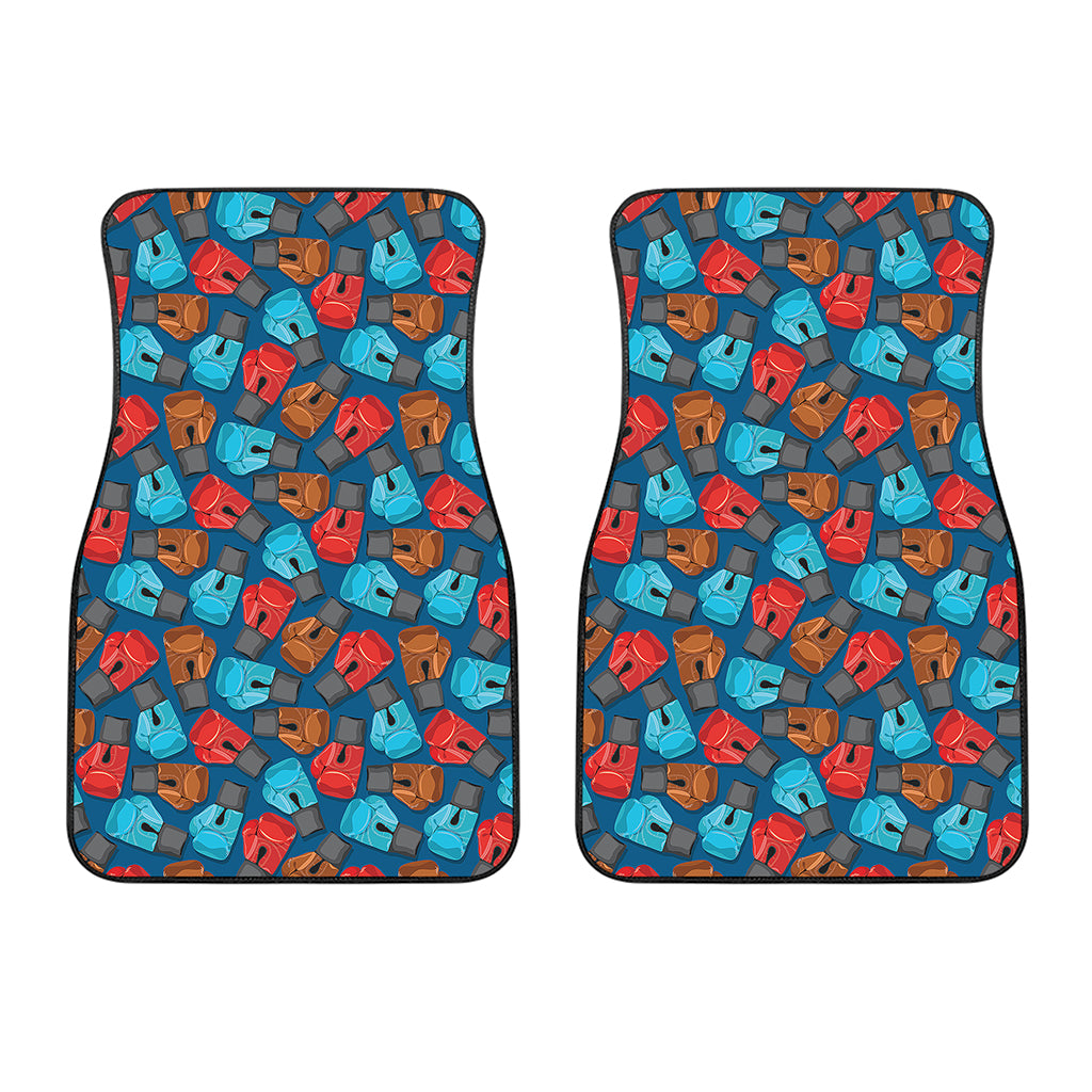 Boxing Gloves Pattern Print Front Car Floor Mats